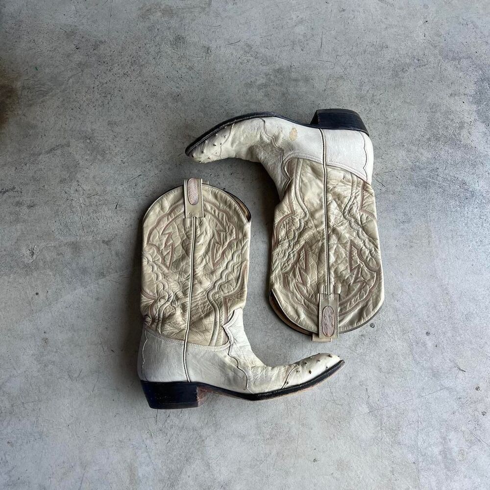 Montana Creme boots leather mens size 11 cowboy